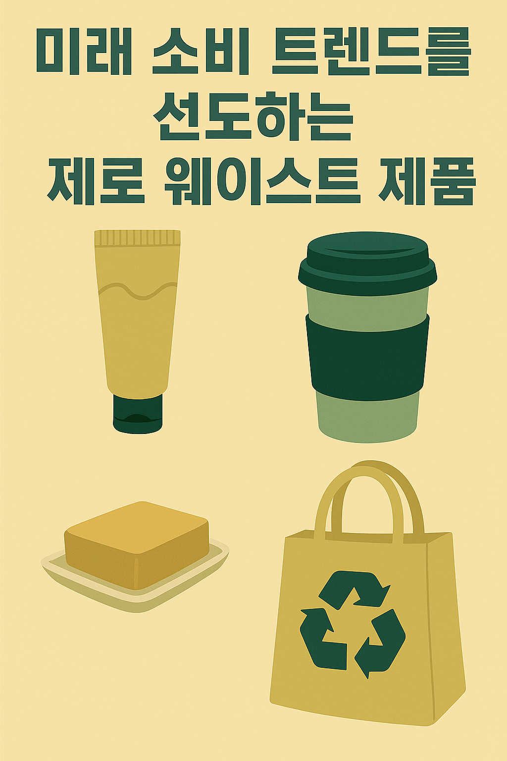 미래 소비 트렌드를 선도하는 제로 웨이스트 제품