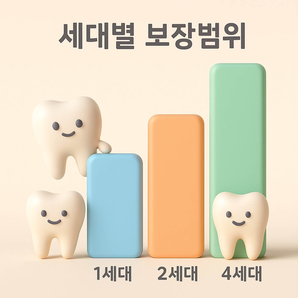 치과치료 세대별 실비 청구 범위 차이