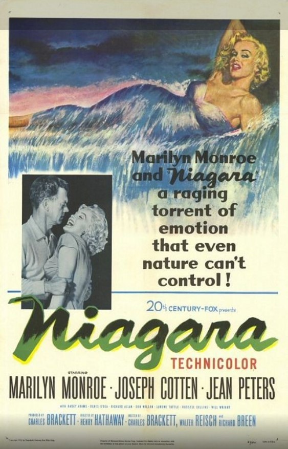 마릴린 먼로의 매력과 아름다운 배경이 아이러니하게도 가장 어두운 인간 심리를 보여주는 수단으로 쓰인, 고전 영화의 명작, <나이아가라>.