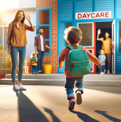 어린이집에 가고 있는 아이 모습 관련 사진