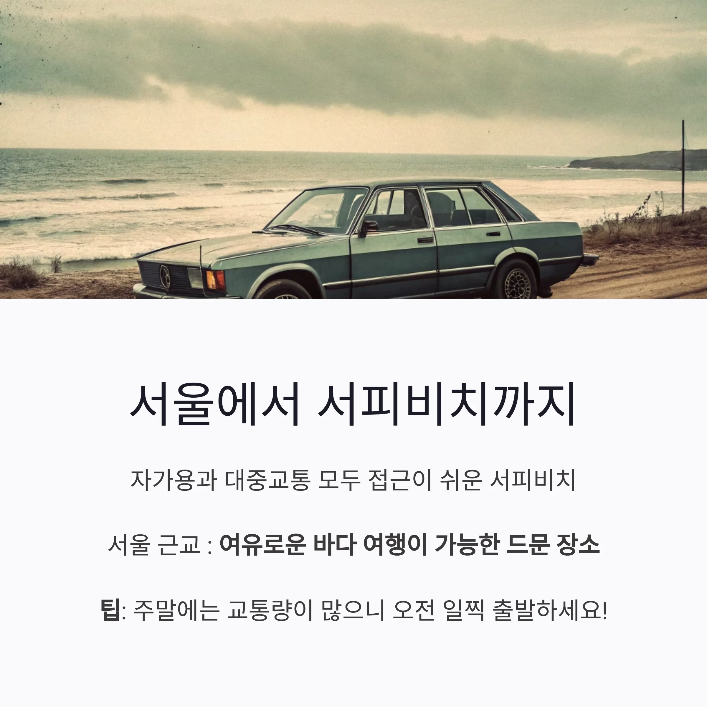서울근교 양양 서피비치