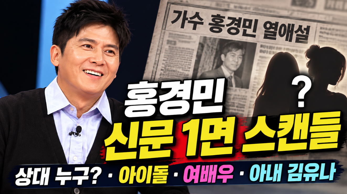 홍경민 신문 1면 스캔들｜아이돌&middot;여배우&middot;아내 김유나