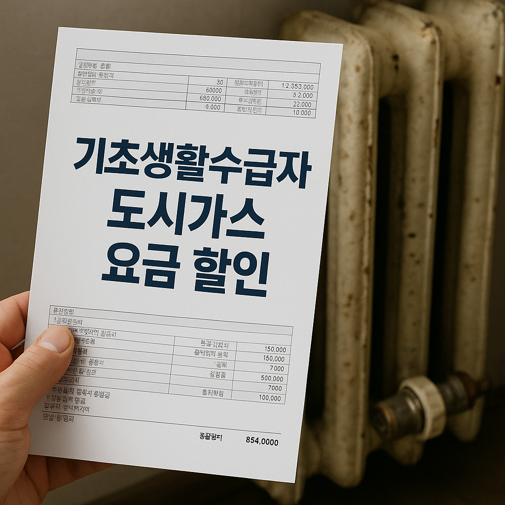 기초생활수급자 도시가스 요금 할인