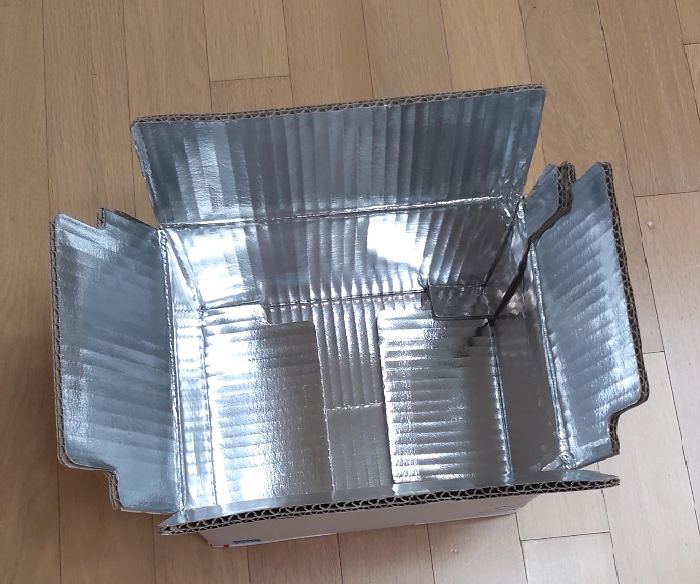 은박 코팅 택배 박스