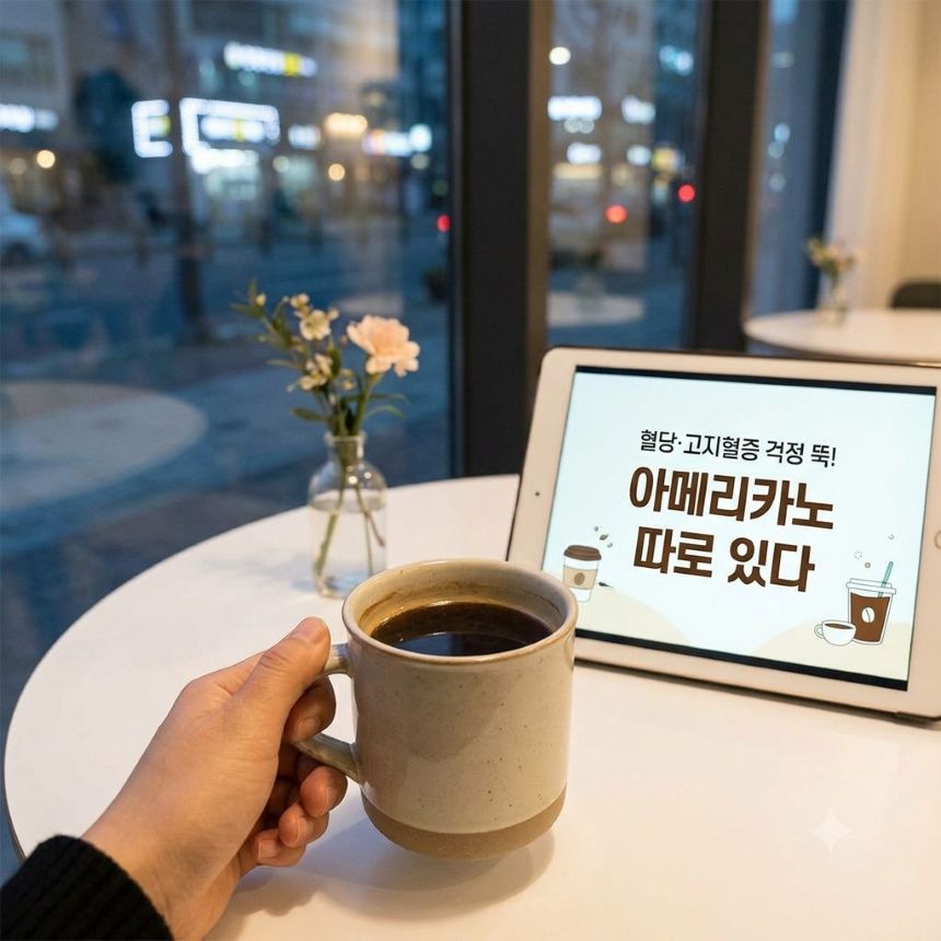혈당&middot;고지혈증 관리 중 아메리카노 마시는 법