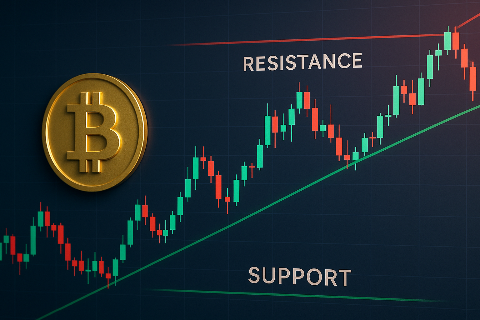 비트코인 캔들차트: 지지선과 저항선 이해하기