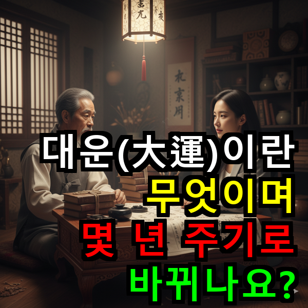 대운(大運)이란 무엇이며, 몇 년 주기로 바뀌나요?