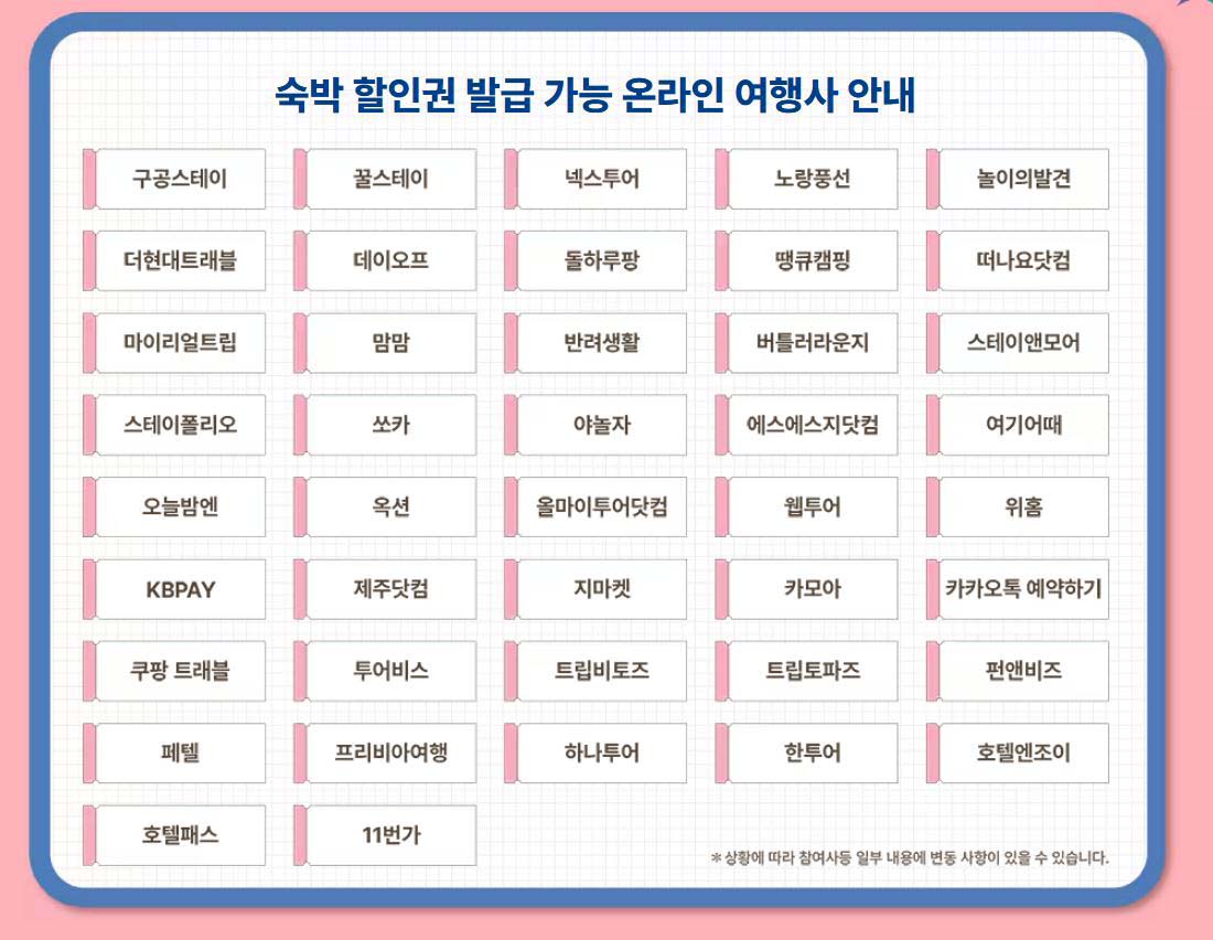 42개의 온라인 여행사