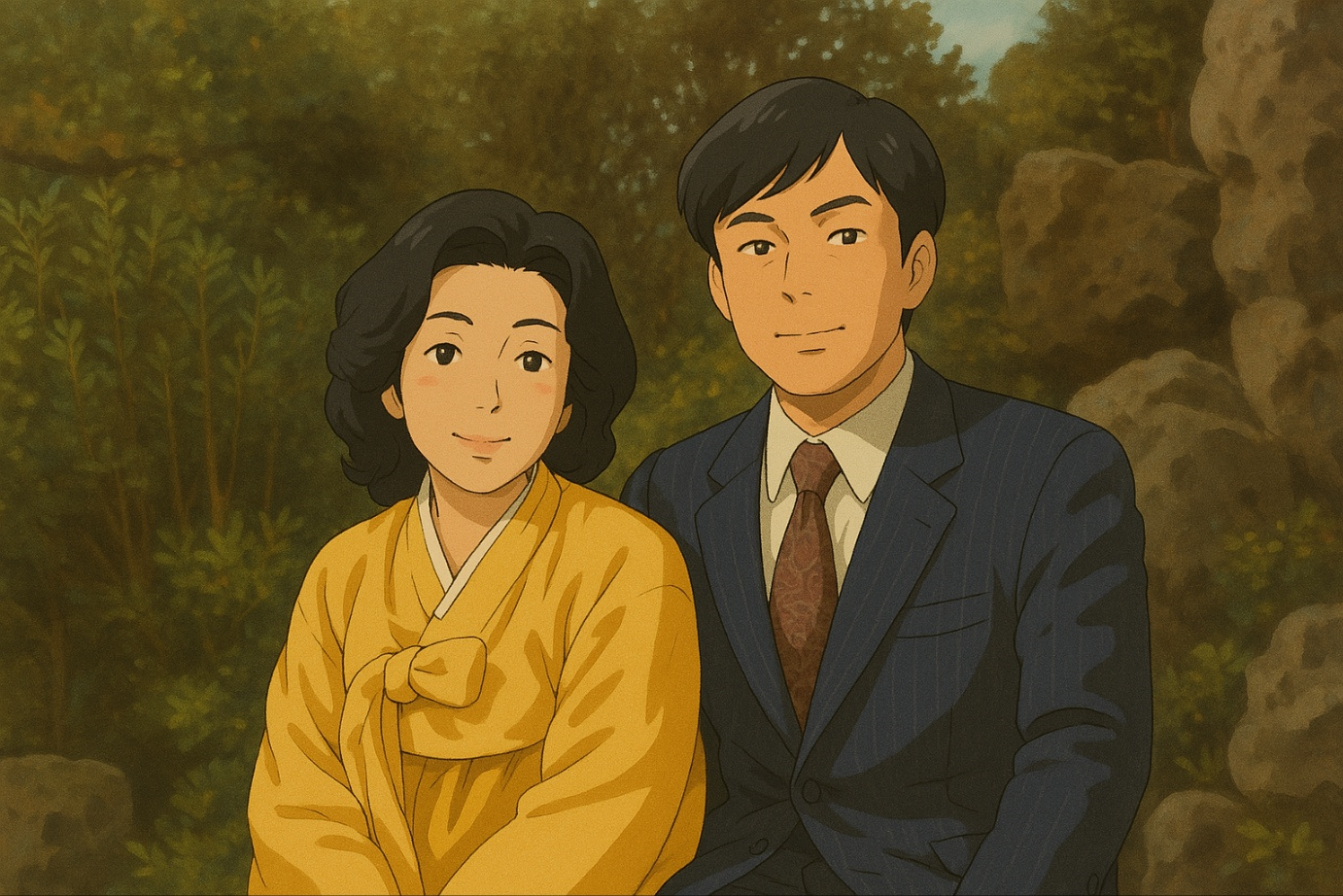 중년 부부 사진