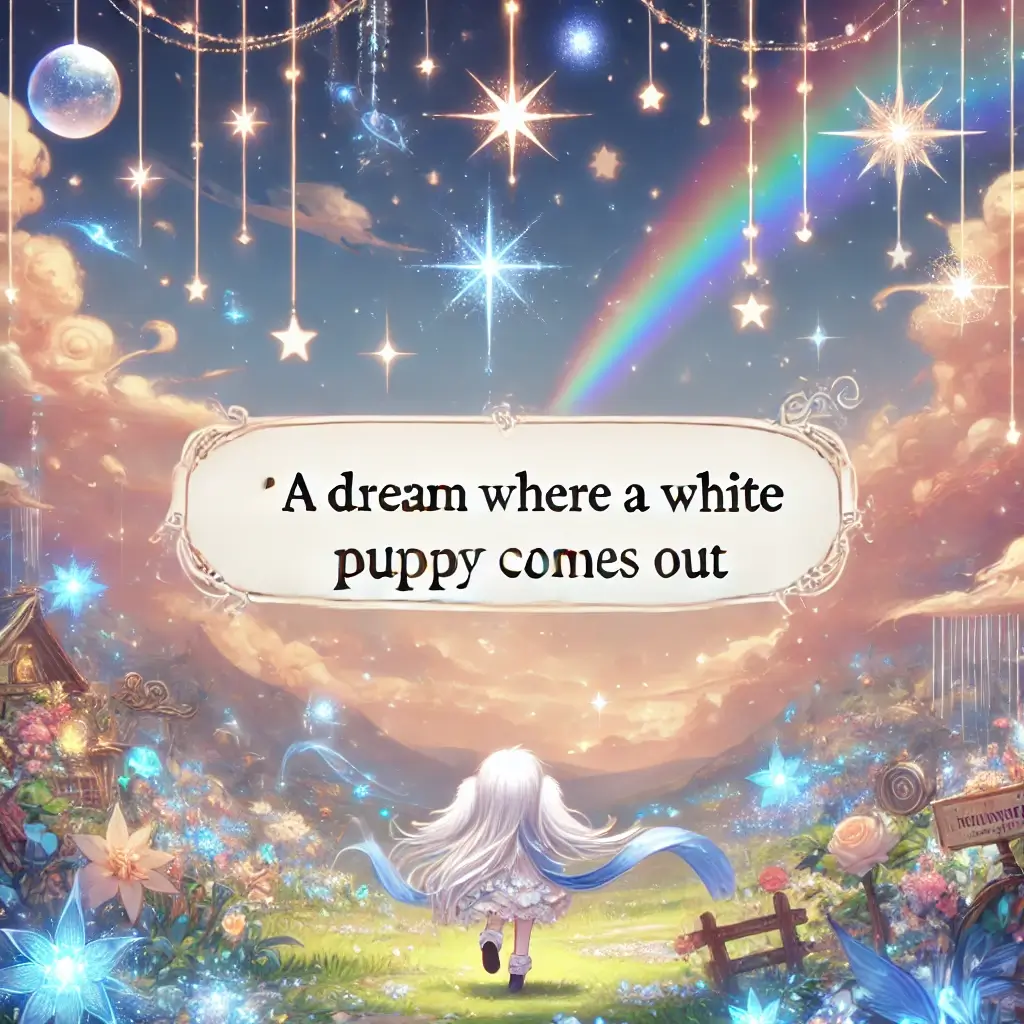 흰색 강아지 꿈