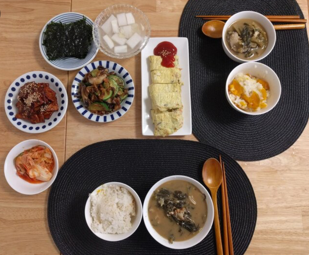 한국 음식과 혈압 관련 사진