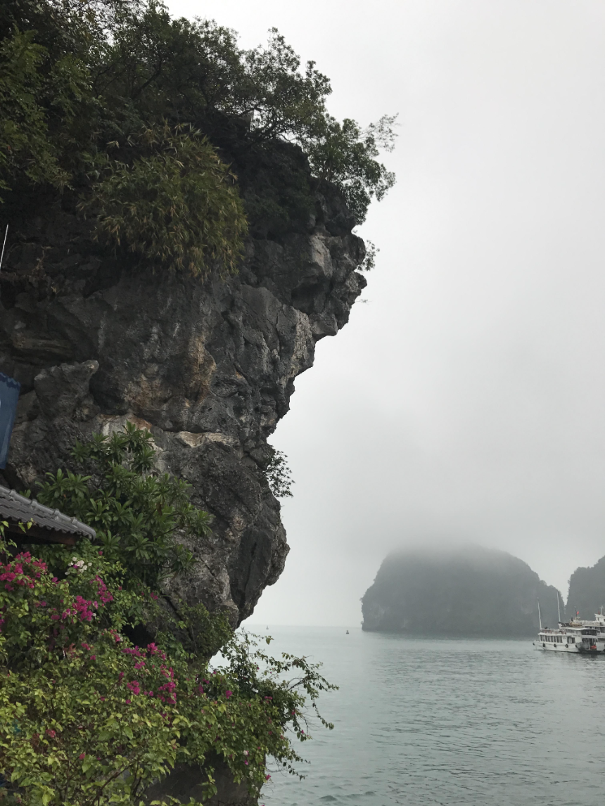 티톱섬(Titov Island)의 절벽