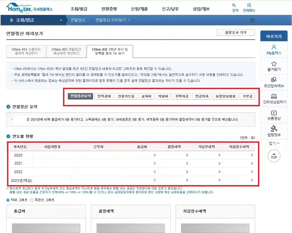 연말정산 미리보기 확인, 절세 방법