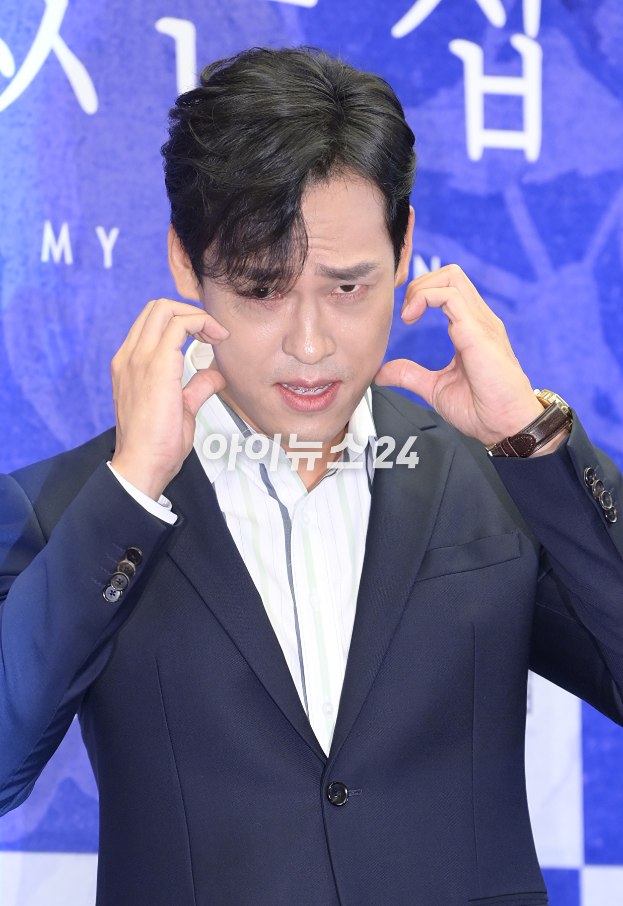 배우 최재림이 19일 오후 서울 마포구 상암동 스탠포드호텔에서 열린 지니 TV 오리지널 드라마 '마당이 있는 집' 제작발표회에 참석하고 있다. [사진=정소희 기자]