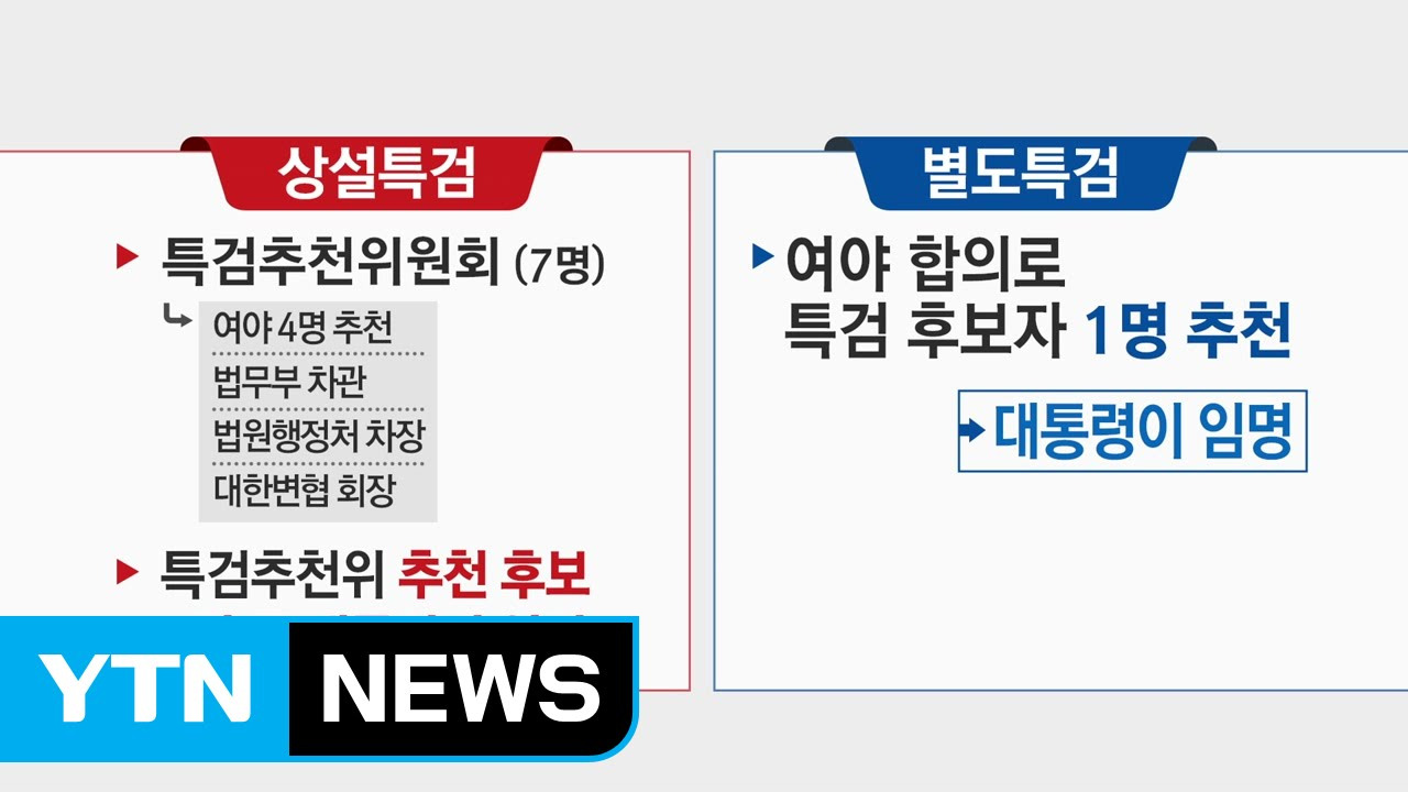 특검과 상설특검 차이점