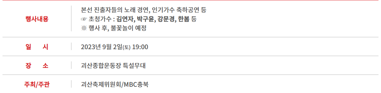 괴산 고추축제