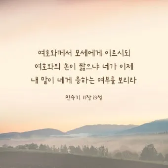 이스라엘 백성 불만 민수기 11장_13