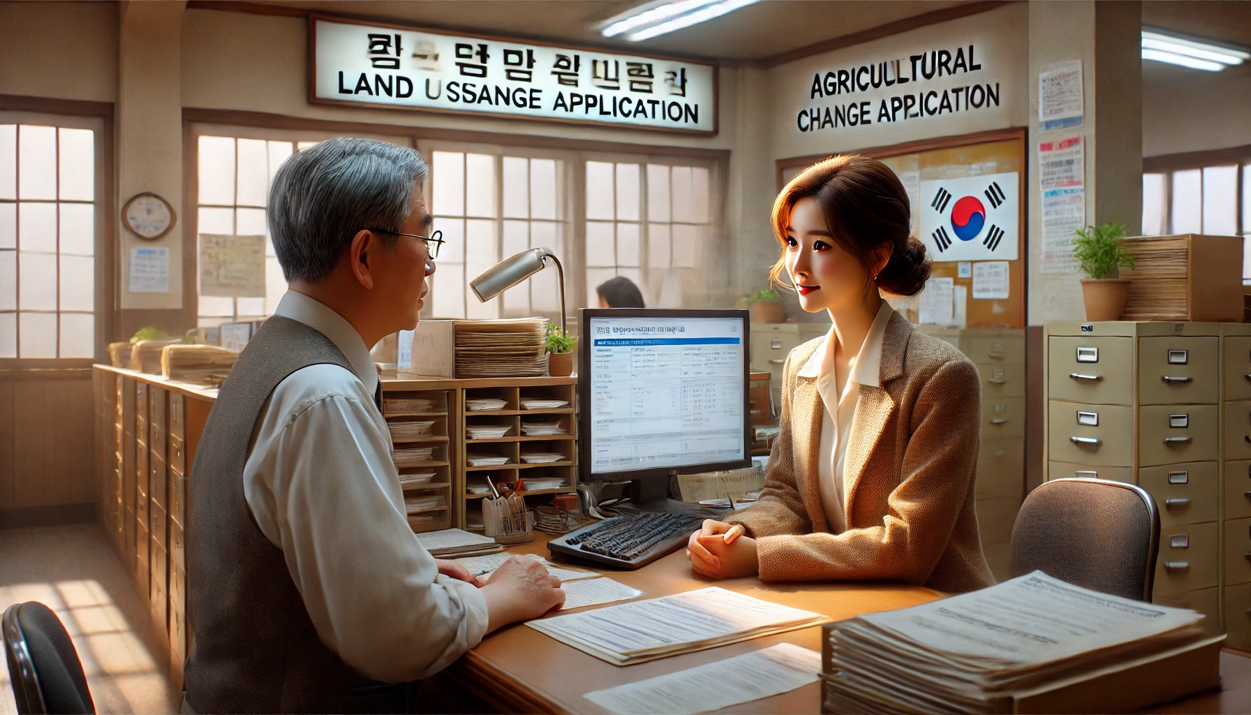 농지이용 정보 변경 신청하는 이미지