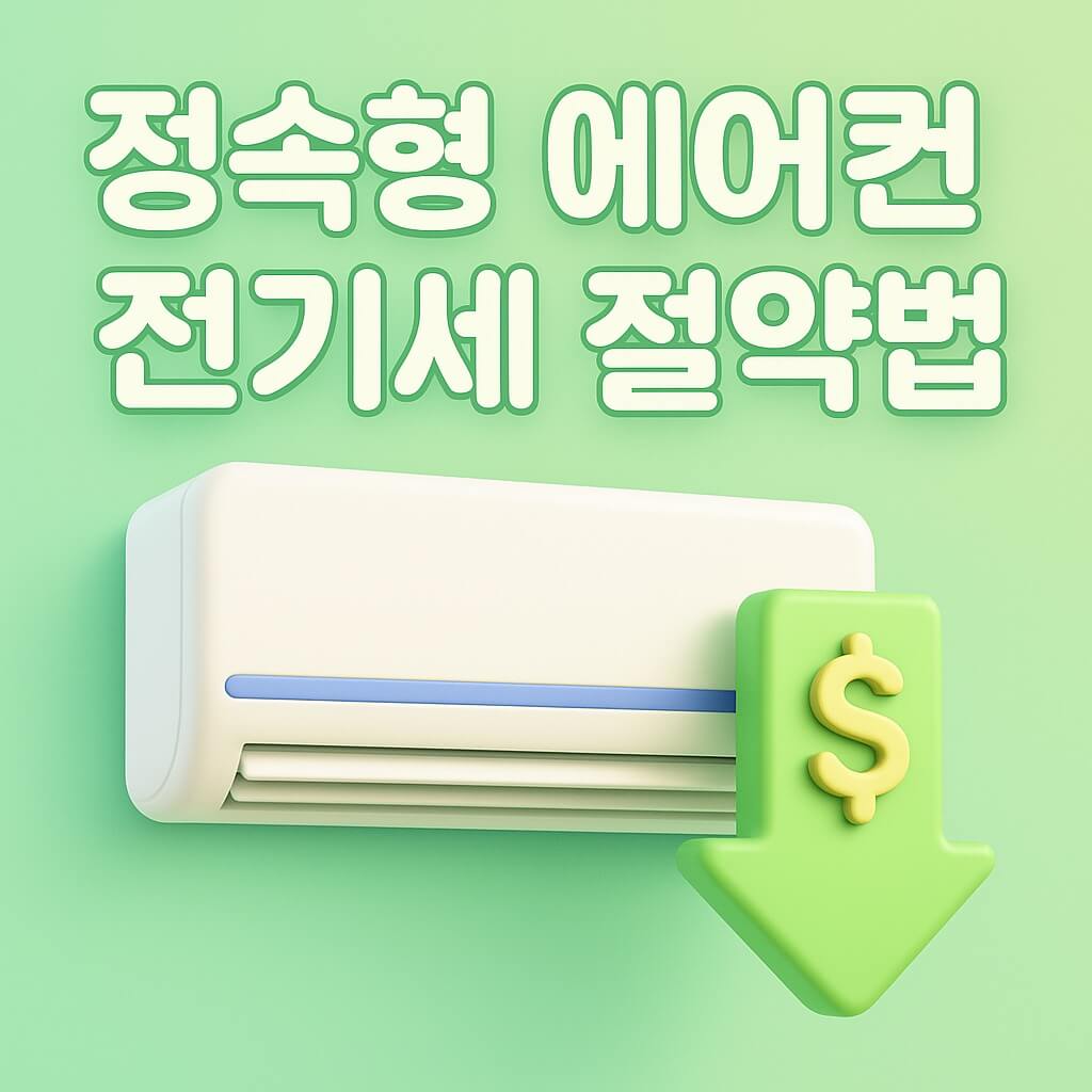 정속형 에어컨 전기세 절약법: 이렇게 쓰면 아낄 수 있어요