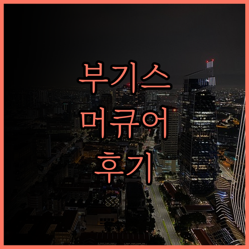 싱가포르 부기스 호텔 추천 머큐어 싱