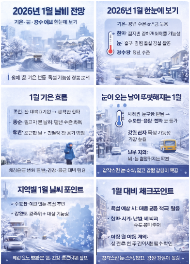 1월 날씨 전망