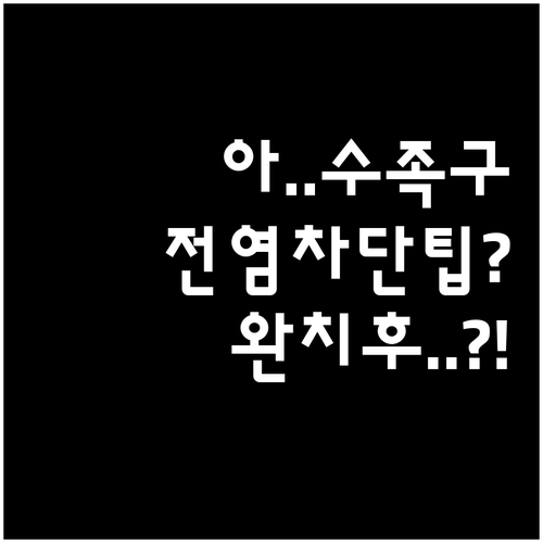 수족구 전염 차단과 완치 후 등원 규..