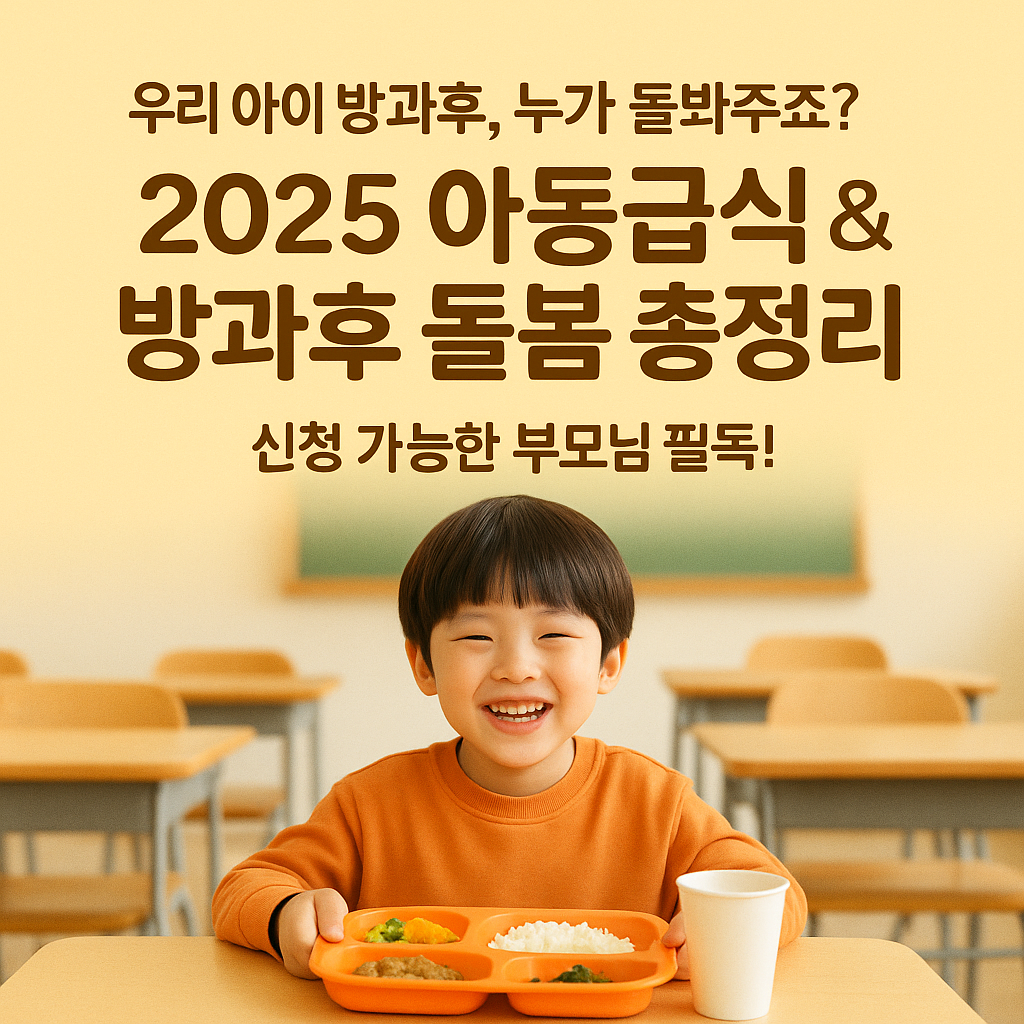 [3편] 2025 아동급식 + 방과후 돌봄 총정리