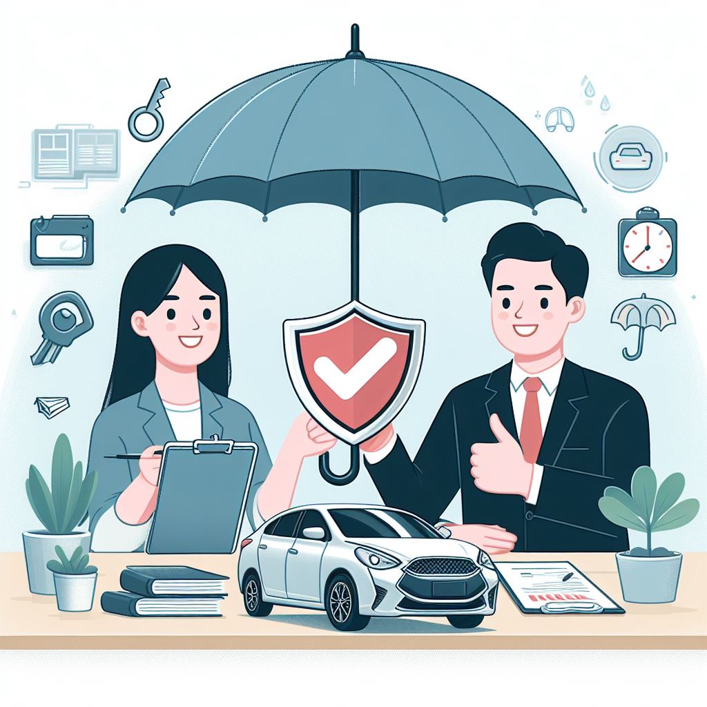 자동차 상담하는 모습