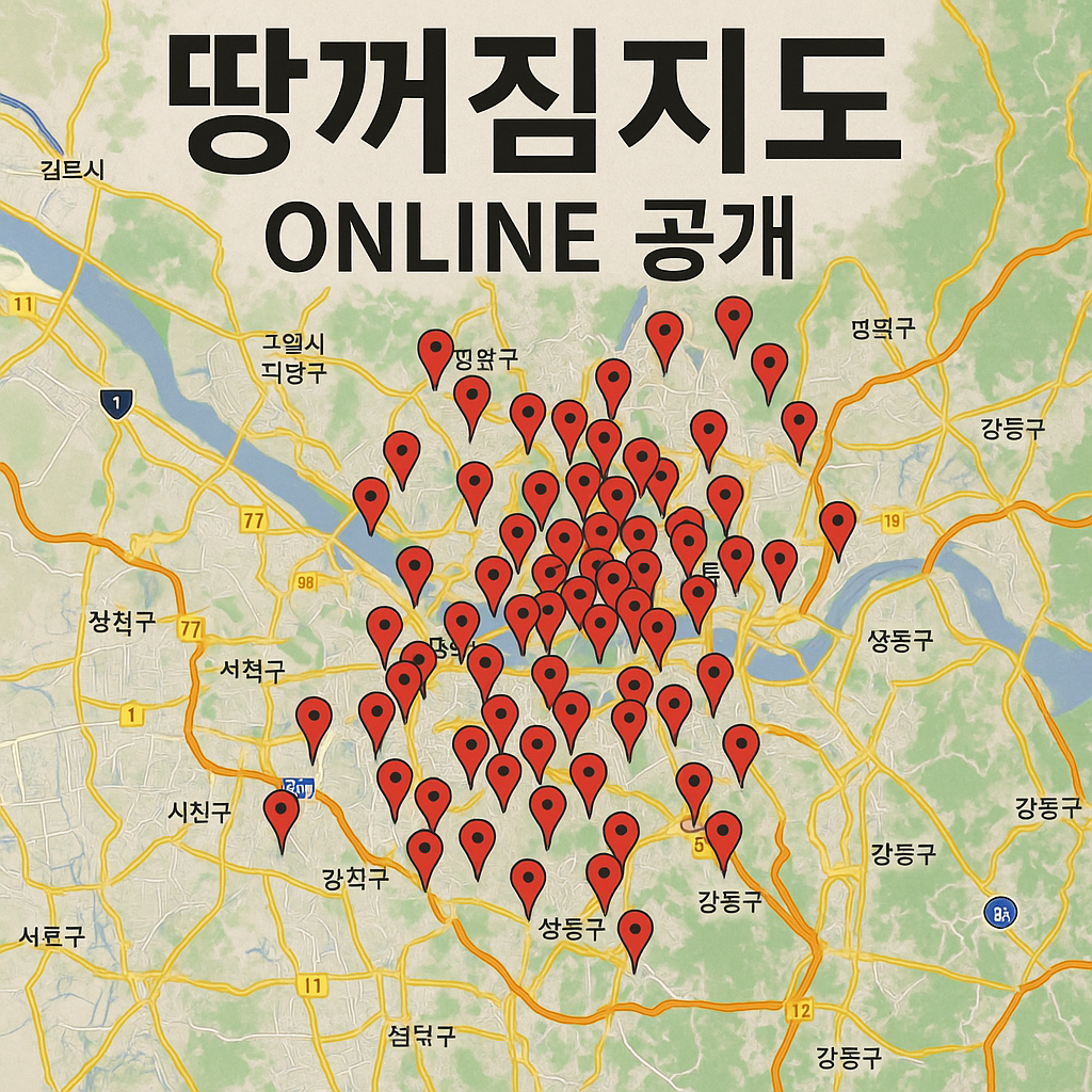 지자체 땅꺼짐지도 온라인 공개 관련 이미지
