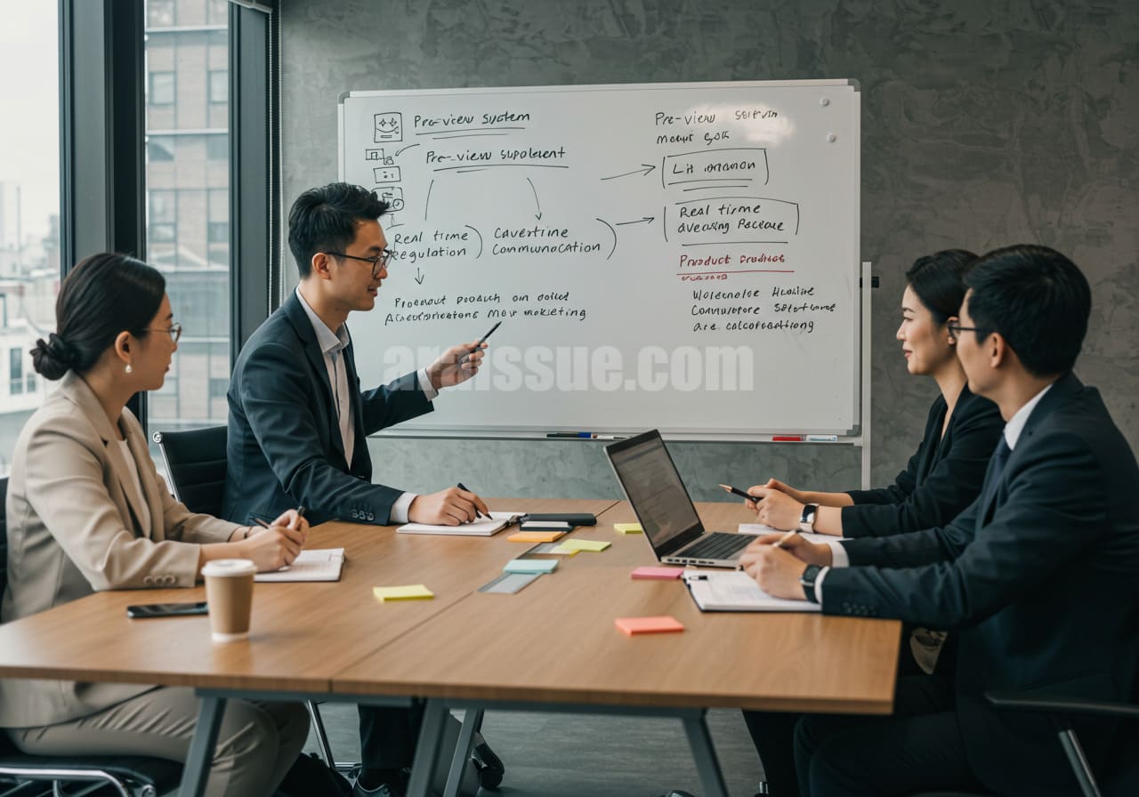 건강기능식품 사전심의 및 광고 규제 변화에 대한 기업 전략 회의