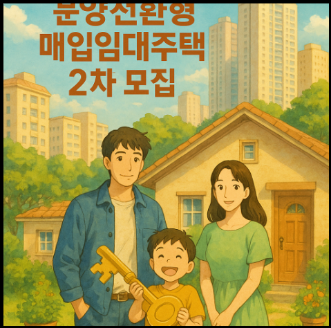 "분양전환형 매입임대주택" 입주자 모집 홍보 포스터