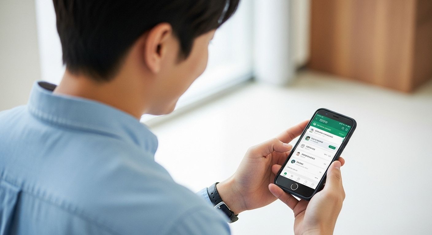 스마트폰 앱을 사용하여 건강검진 대상 확인