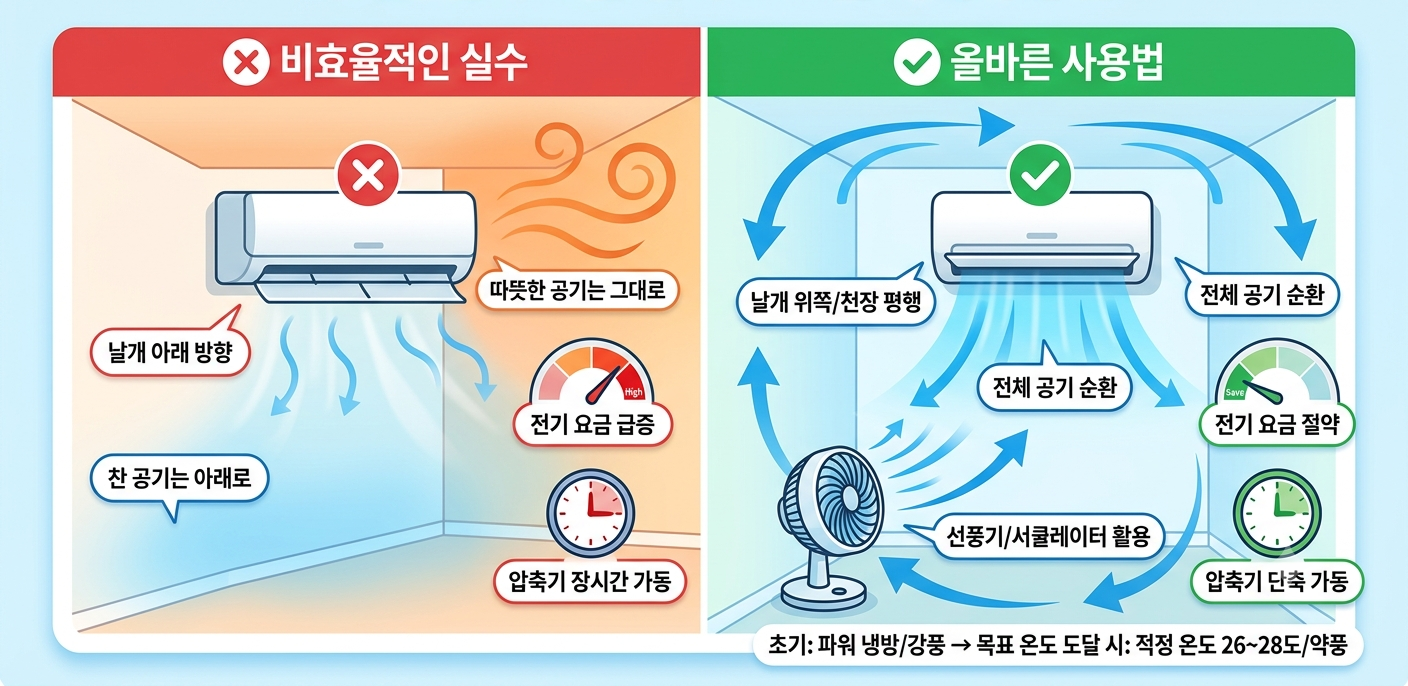 에어컨전기세절약