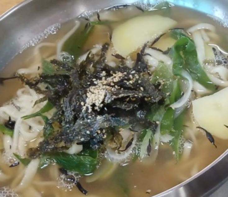 6시내고향 하양꿈바우시장 톳찹쌀수제비