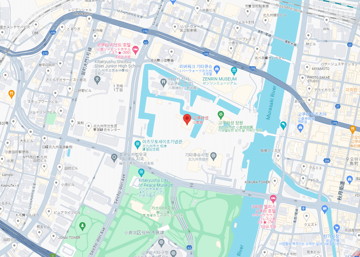 일본 후쿠호카 벚꽃