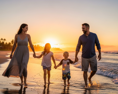 가족이 함께 손을 잡고 있는 이미지로, 안전과 보호를 상징합니다
