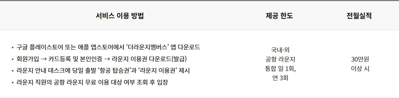 온 플래티늄 카드(스카이패스)