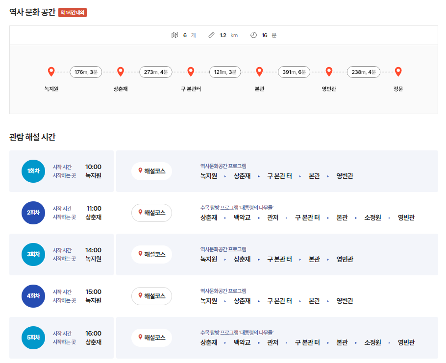 청와대 개방예약 관람신청