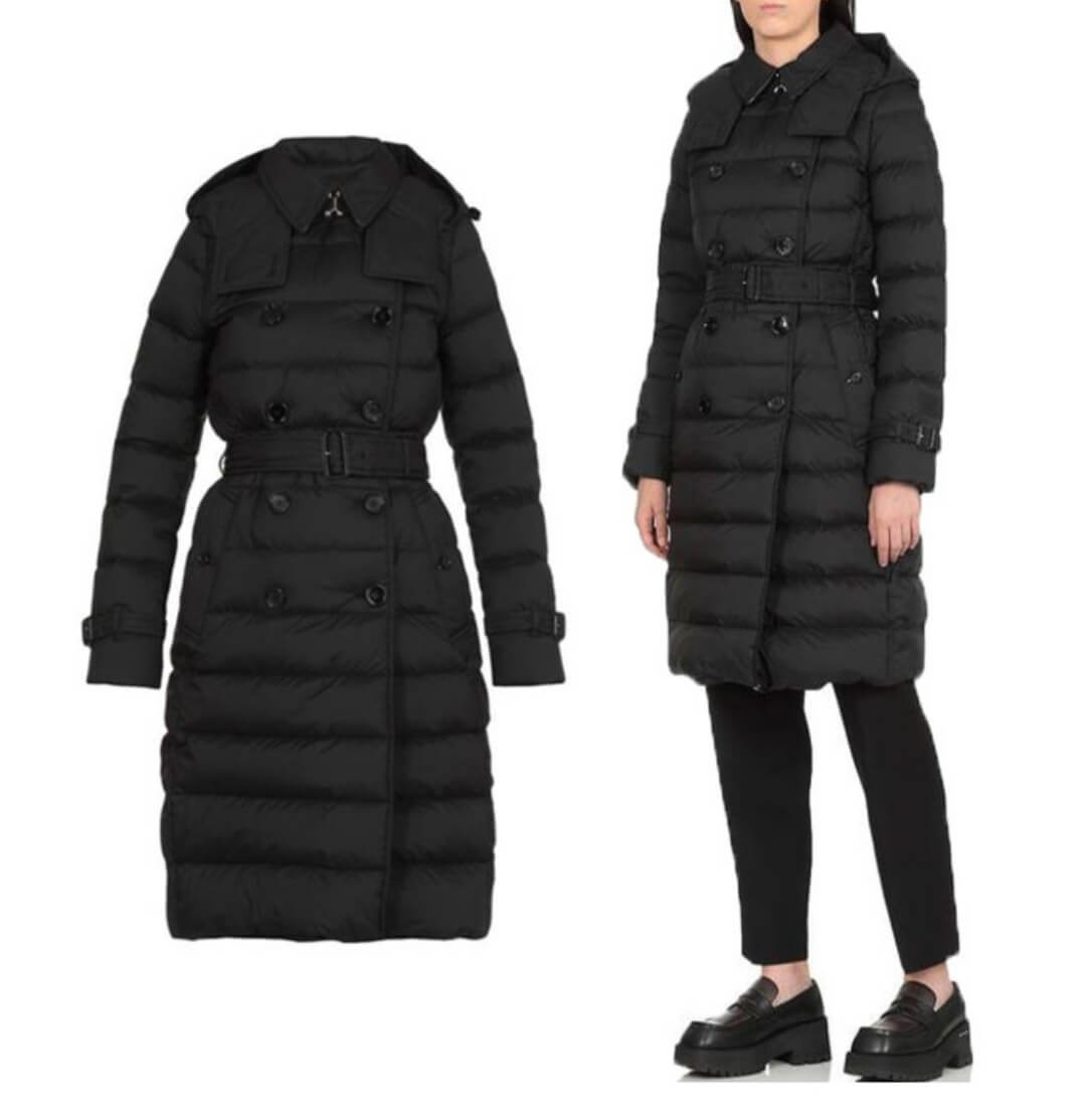 버버리 아니스톤 패딩 착용