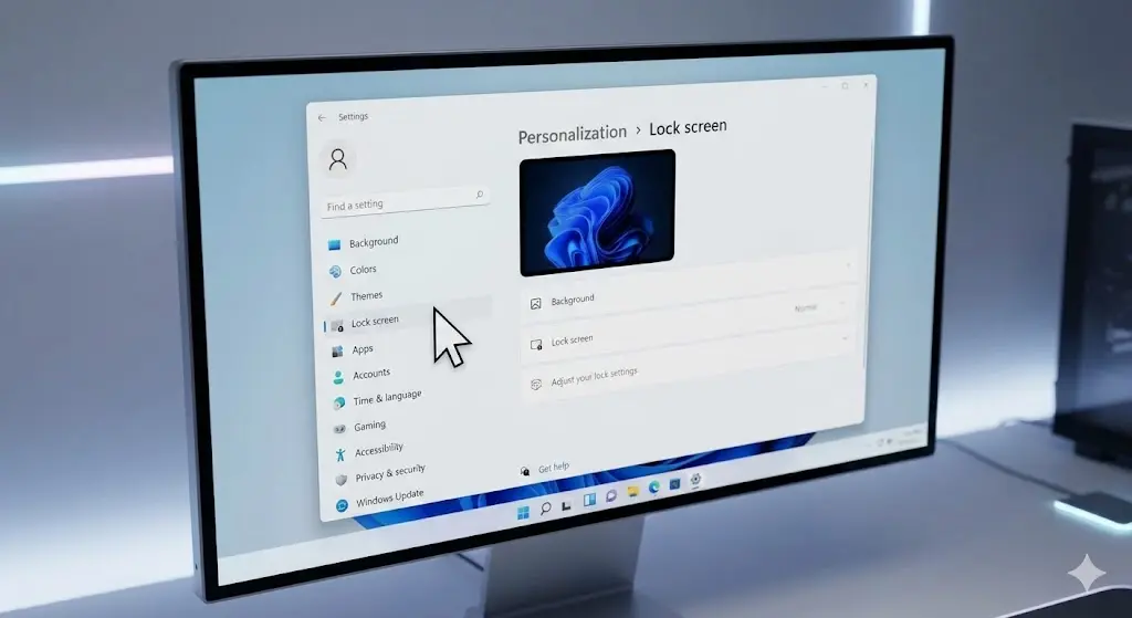 윈도우 개인설정 메뉴에서 잠금화면 설정을 변경하는 방법