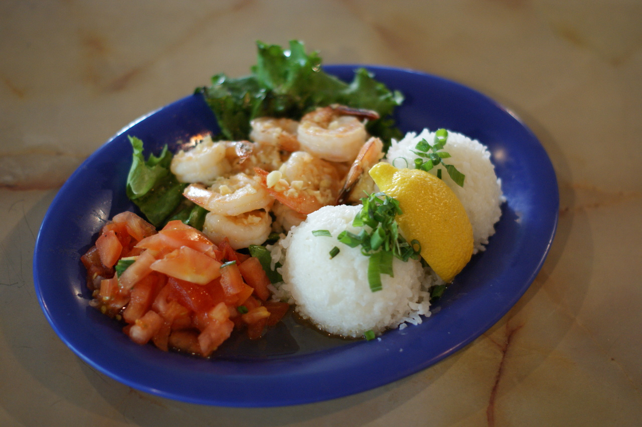 Hawaii Butter Shirimp plate