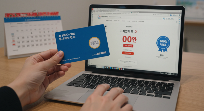 HRD-Net에서 &amp;#39;자비 부담액 0원&amp;#39; 과정 집중 검색