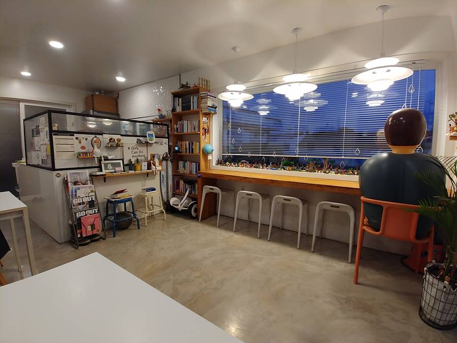 슬로우트립 게스트하우스 카페. 지금도 카페를 운영하시는지 확실치 않음.