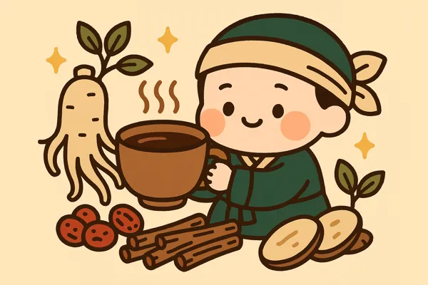 몸을 풀어주는 따뜻한 약차