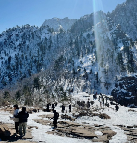 강원도 속초 대포항과 설악산