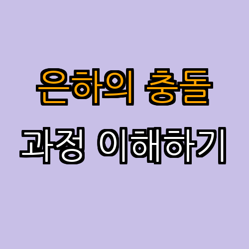 1. 은하 충돌의 개념과 과정