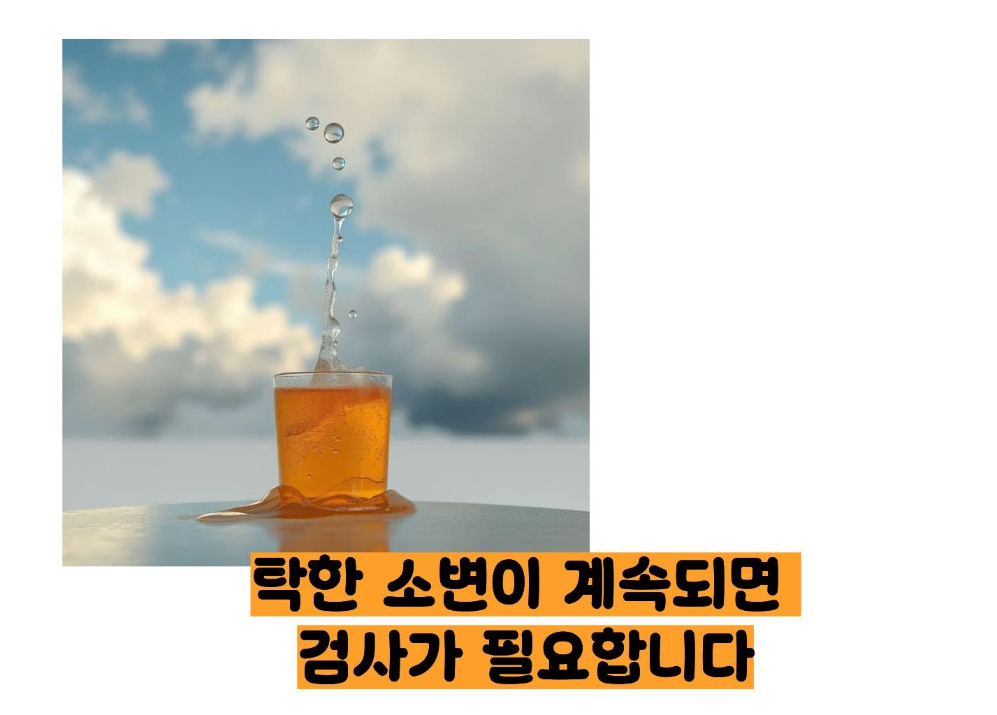 오줌이 탁한이유