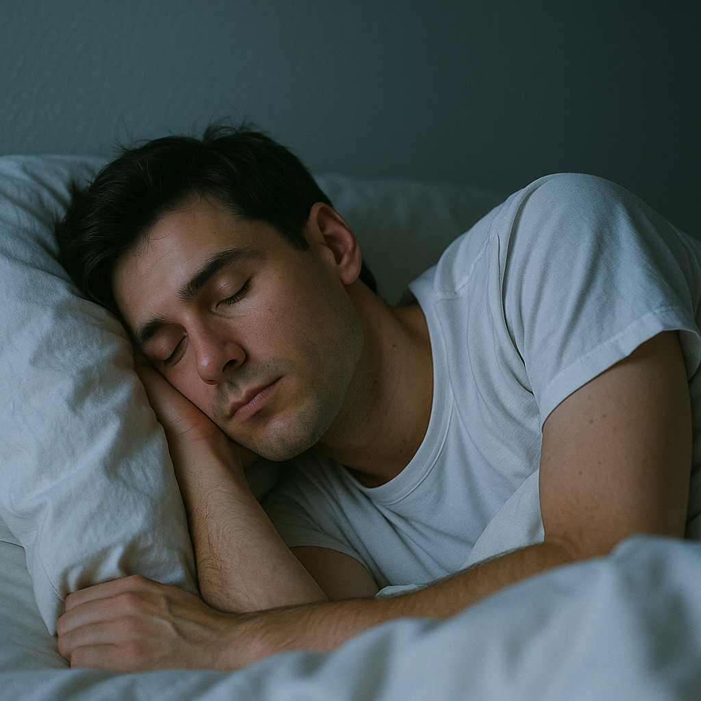 숙면을 하는 남자