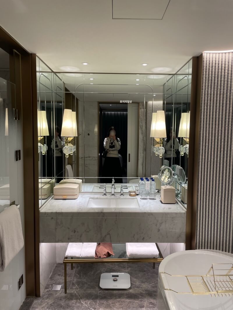 잠실 소피텔 클럽 럭셔리룸 레이크뷰 - 룸 메인 화장실