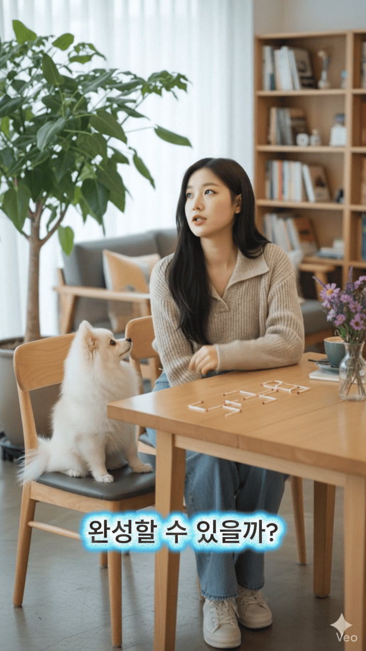 ［성냥개비 퀴즈 1］유튜브 쇼츠 스틸 이미지&amp;#44; 출처: 유튜브 채널 @autumn-pond (가을연못) 